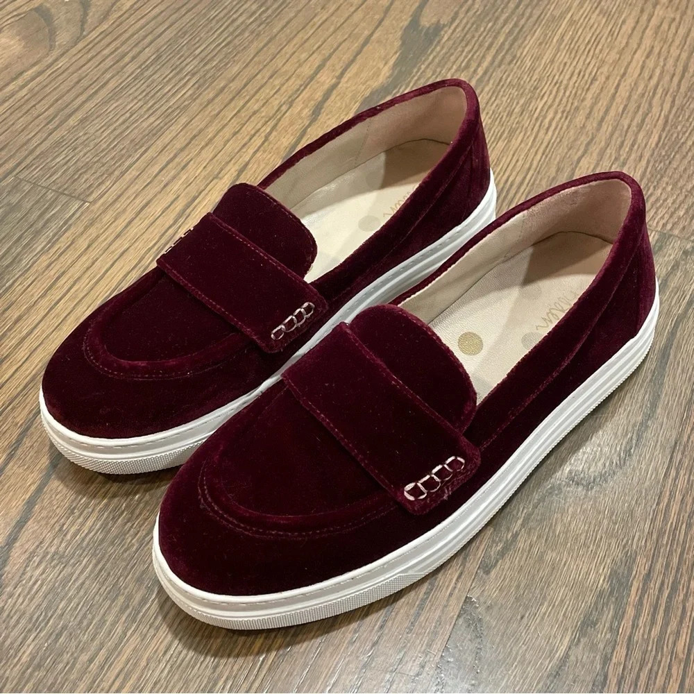 Boden Slip-On Trainers Red Velvet
